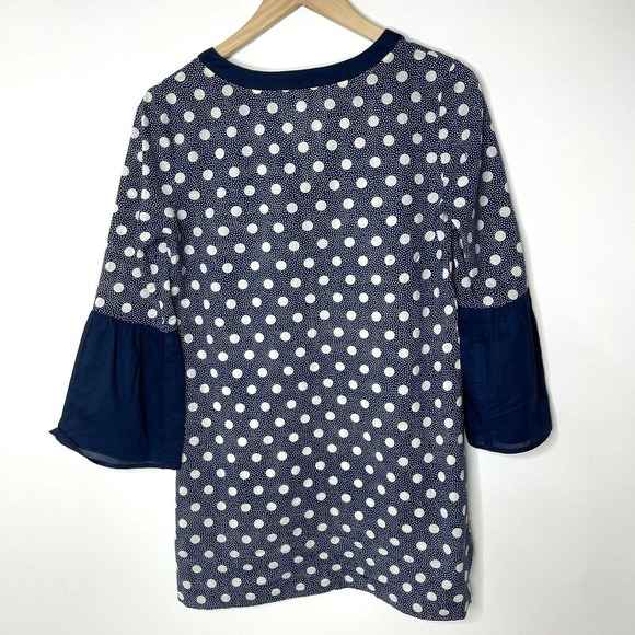 Boden Jodie Kaftan Polka Dot Navy Tunic Dress - Picture 7 of 8